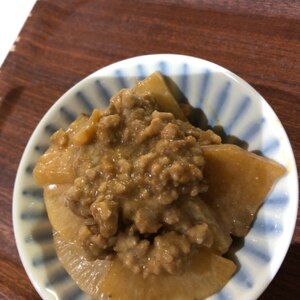 豚ひき肉と大根のオイマヨ炒め